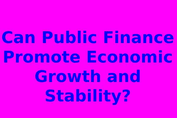 Can Public Finance Promote Economic Growth and Stability?