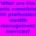 What are the costs associated with professional wealth management services?